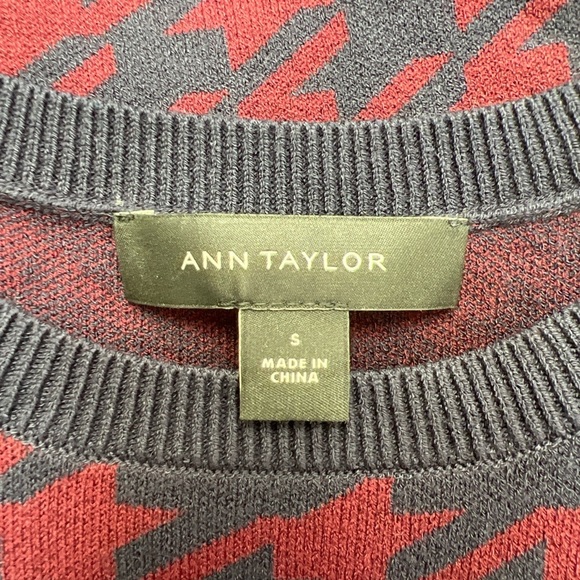 Ann Taylor Houndstooth Preppy Academia Pullover Sweater Vest - Picture 6 of 7